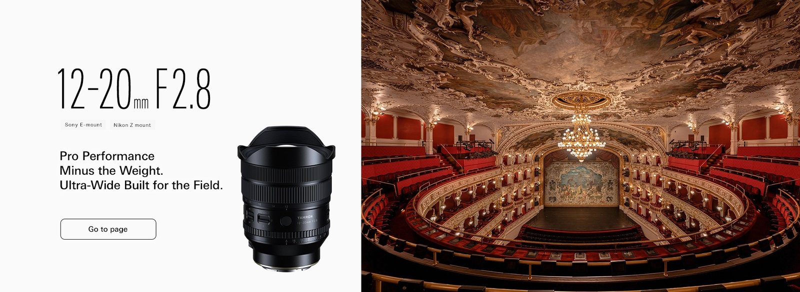 Tamron 12-20mm F/2.8 lens, Model A084